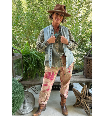 Traveling On Pants - Magenta Plaid - White Lily Boutique