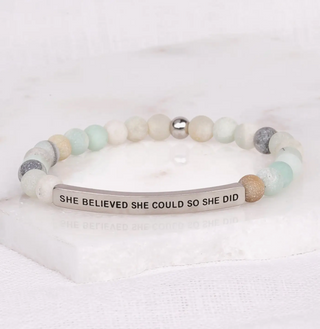 She Believed She Could So She Did Inspire Bracelet