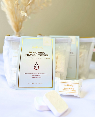 Bulk Blooming Travel Towel Individual