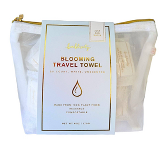 Bulk Blooming Travel Towel Individual