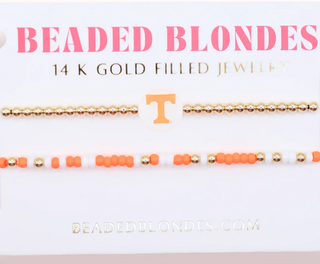 Tennessee/ Vols Sprinkle Logo Bracelet Stack of 2