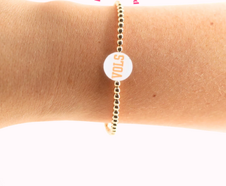 Tennessee/ Vols Sprinkle Logo Bracelet Stack of 2