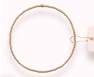 2MM Gold Beaded Bracelet