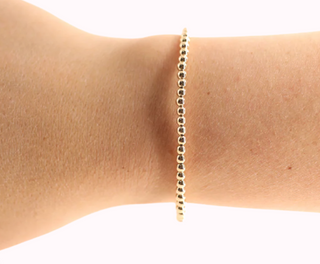 3MM Gold Beaded Bracelet