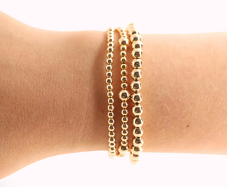 5MM Gold Beaded Bracelet