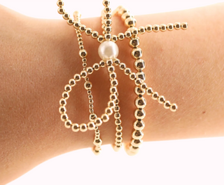 5MM Gold Beaded Bracelet