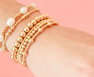 ILY Pearl Bracelet In Gold