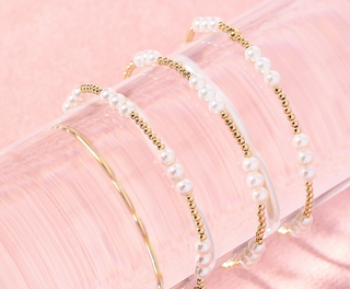 ILY Pearl Bracelet In Gold