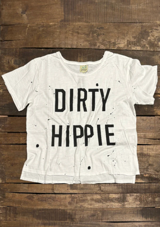 Jaded Gypsy Dirty Hippie Vintage Parchment colored vintage style graphic tee with relaxed fit