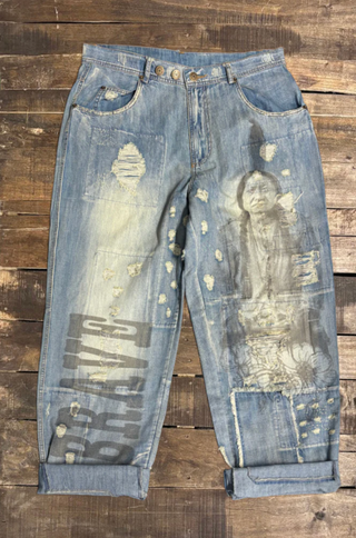 Jaded Gypsy Peace and Love Denim Jeans