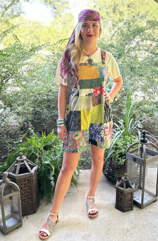 Jaded Gypsy Patchwork Sunrise Overalls