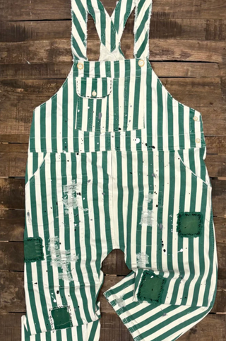 Jaded Gypsy Endless Travels Overalls - Vintage Emerald: