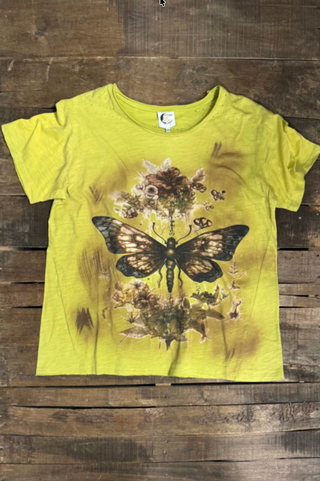 Oversized Jaded Gypsy Moon Dance Boho graphic tee with relaxed fit and vintage-inspired design