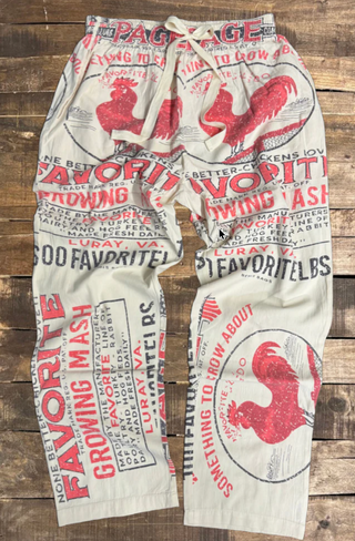  Jaded Gypsy Garden Gathering Pant - Early Morning. 100% Cotton Vintage Style