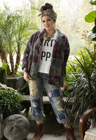 Jaded Gypsy Garden Splatter Jeans