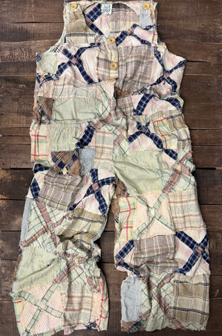 Paths Crossed Patchwork Romper by Jaded Gypsy – Artisan Boho Overalls