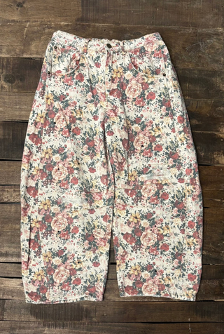Barrel of Dreams Jeans - Rose Garden - Jaded Gypsy