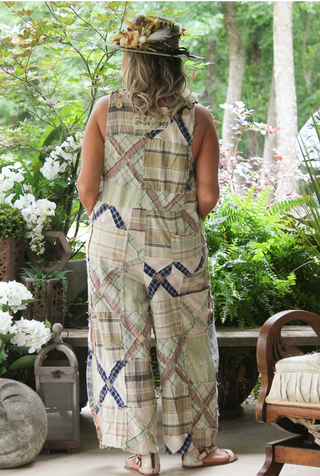 Paths Crossed Patchwork Romper by Jaded Gypsy – Artisan Boho Overalls
