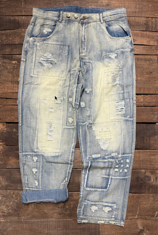 Classic Peace and Love Denim Jeans by Jaded Gypsy