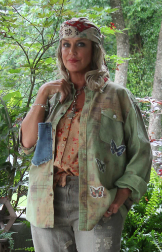 Jaded Gypsy Wander In Peace Artisan Cotton Top – Made in USA