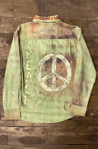 Jaded Gypsy Wander In Peace Artisan Cotton Top – Made in USA