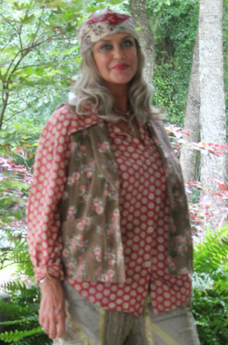 Spellbound Heirloom Vest – Chocolate Floral by Jaded Gypsy
