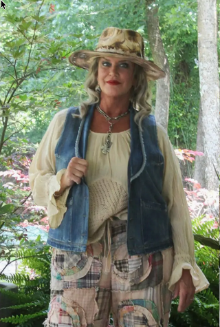 Jaded Gypsy Spellbound Chambray Vest – Artisanal Denim Boho Layer
