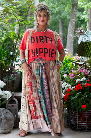 Harvest Path Patchwork Maxi Skirt | Artisanal Cotton by Jaded Gypsy