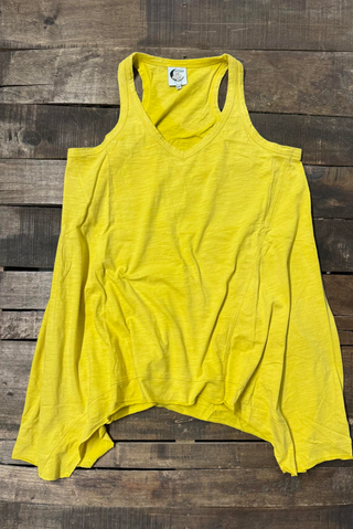 The Beyond the Moon Artisan Cotton Tank | Vintage Mustard by Jaded Gypsy