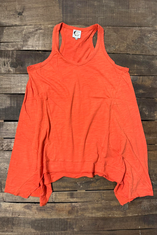 Beyond The Moon Artisan Cotton Tunic in Vintage Tangerine by Jaded Gypsy