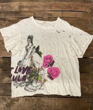 Love Rule Artisanal Weathered Cotton Tee by Jaded Gypsy