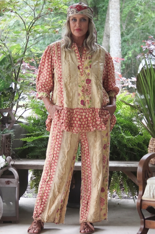 Jaded Gypsy Garden Day Dreamer | Reversible Artisan Cotton Trousers