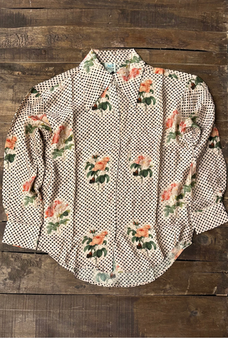 Rose Garden "To The Point" Artisan Cotton Shirt by Jaded Gypsy