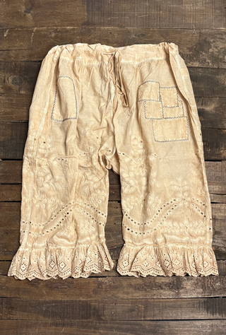 Jaded Gypsy Softly Worn Eyelet Bloomers - Oatmeal
