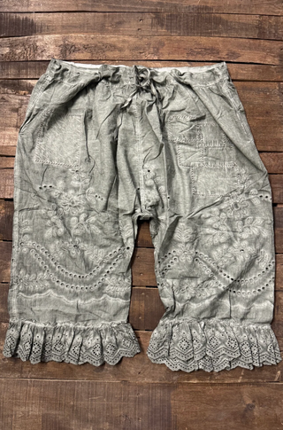 Softly Worn Eyelet Bloomers - Charcoal by Jaded Gypsy