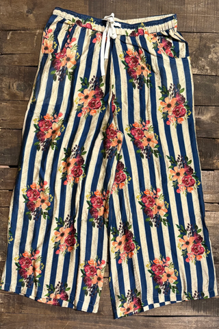Jaded Gypsy Starlight Drift Pant in Royal Stripe