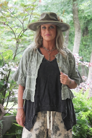 Beyond the Moon Tank - Vintage Black by Jaded Gypsy