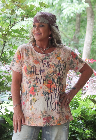 Jaded Gypsy Exclusive 'HOME' Artisanal Cotton Moon Dance Tee