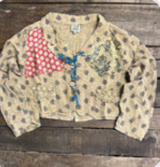 Jaded Gypsy Moon Bloom Jacket - Tan