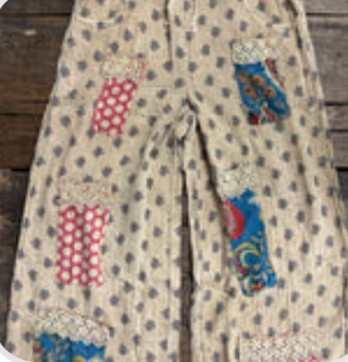 Jaded Gypsy Moon Bloom Pants - Tan