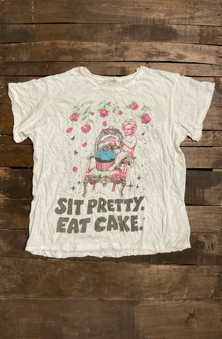 Jaded Gypsy Worn and Weathered Tee - Eat Cake
