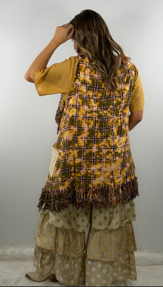 Double Take Reversible Vest in Olive by Rare Bird