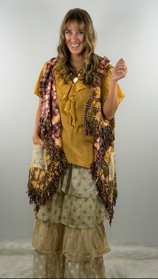 Double Take Reversible Vest in Olive by Rare Bird