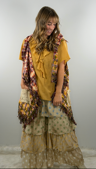 Double Take Reversible Vest in Olive by Rare Bird