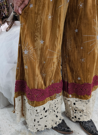Mustard Velvet Bloomers with Stars | Jaded Gypsy