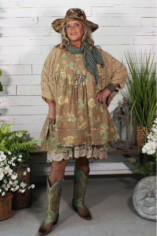 Jaded Gypsy Golden Meadow Tunic Floral