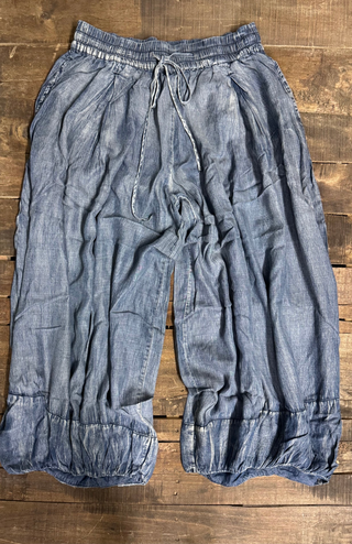 Jaded Gypsy Bubble Dreams Pants - Chambray