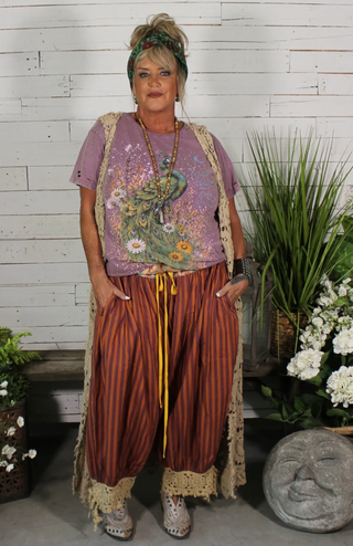 Jaded Gypsy Soft Journey Tee - Royal Feathers