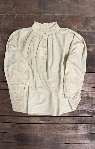 Jaded Gypsy Wander Softly Top Oatmeal