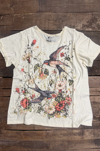 Jaded Gypsy Moon Dance Tee Garden Flight